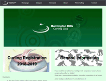 Tablet Screenshot of huntingtonhillscurlingclub.com